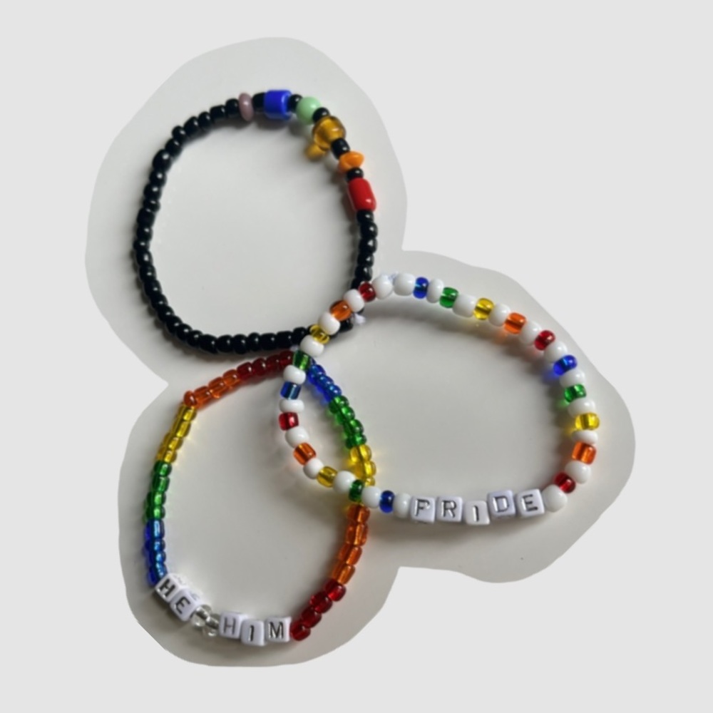 PRIDE: He/Him Beaded Bracelet Set